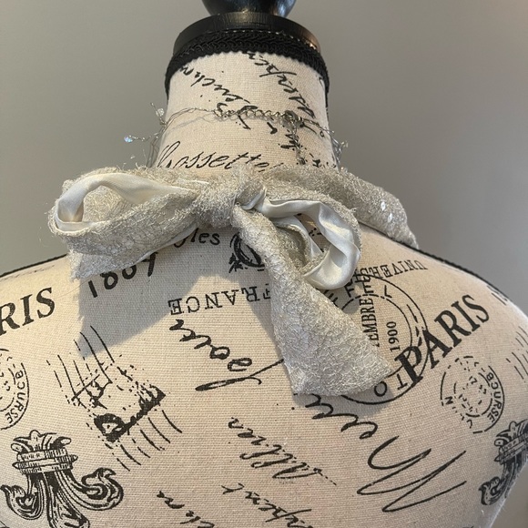 Icy-Webbed Sequin Criss-Cross Back Dress - Picture 10 of 11